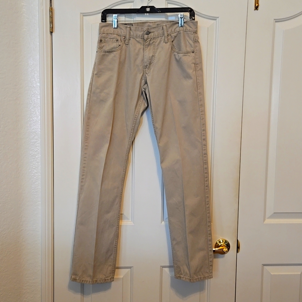 Levi’s 514 Straight Leg Jeans – Beige Tan Cotton – Men’s 30x32